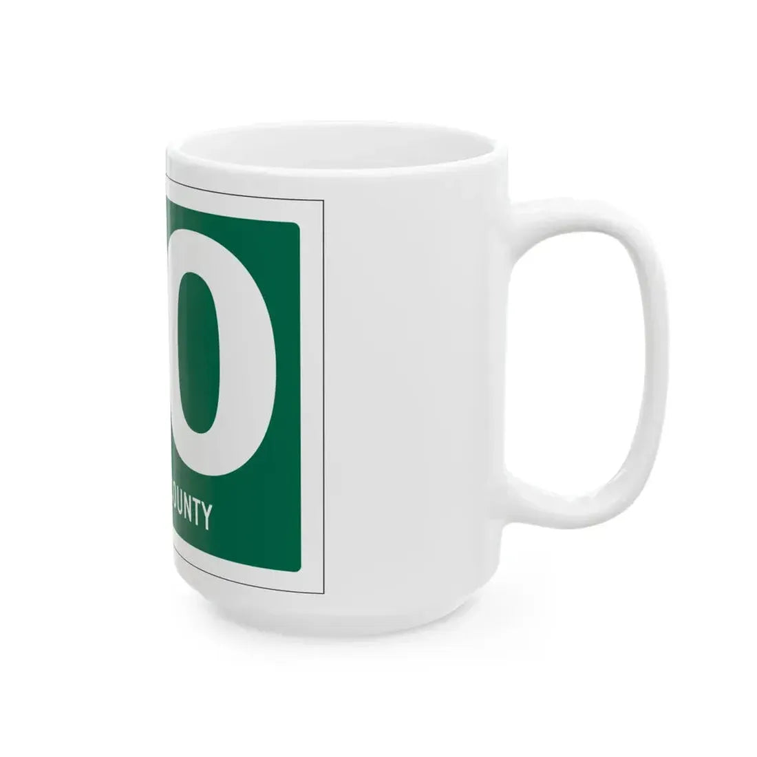 Paulding County OH template (Ohio) (Road Sign) White Coffee Mug - Go Mug Yourself