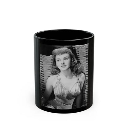 Paulette Goddard #1311 (Vintage Female Icon) Black Coffee Mug-11oz-Go Mug Yourself