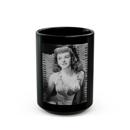 Paulette Goddard #1311 (Vintage Female Icon) Black Coffee Mug-15oz-Go Mug Yourself