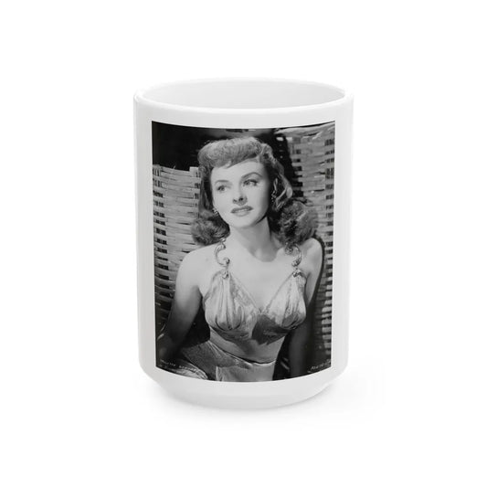 Paulette Goddard #1311 (Vintage Female Icon) White Coffee Mug-15oz-Go Mug Yourself