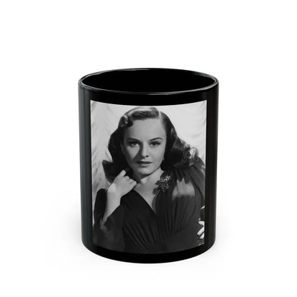 Paulette Goddard #137 (Vintage Female Icon) Black Coffee Mug-11oz-Go Mug Yourself