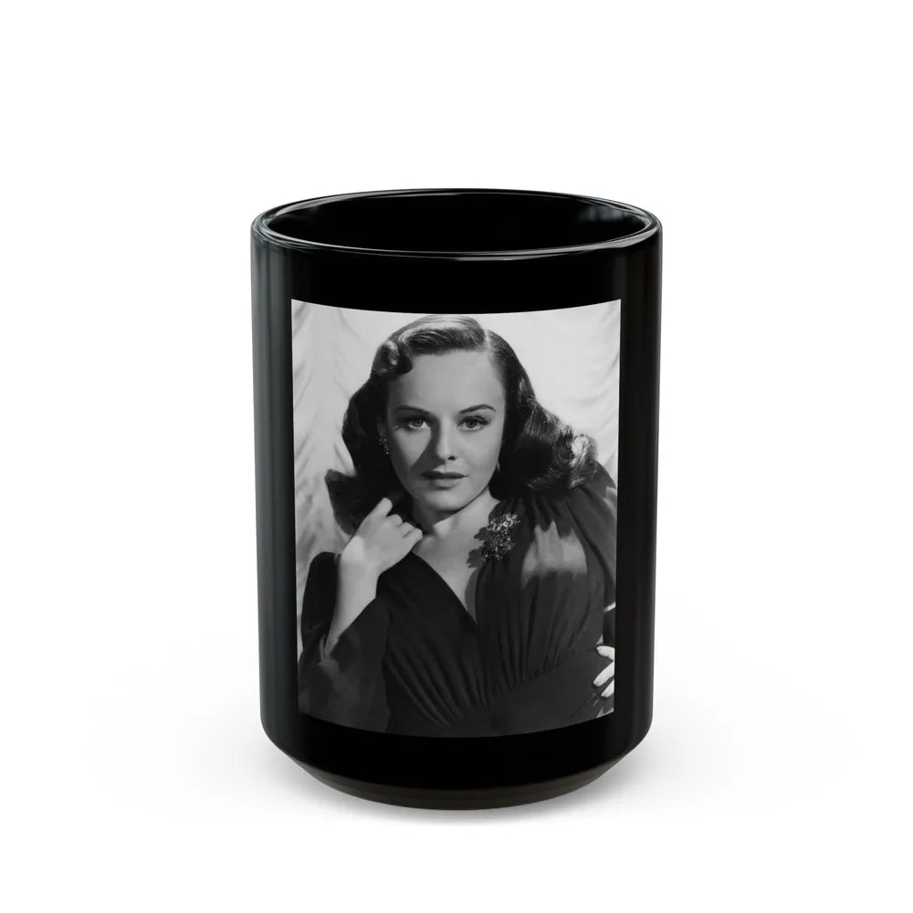 Paulette Goddard #137 (Vintage Female Icon) Black Coffee Mug-15oz-Go Mug Yourself