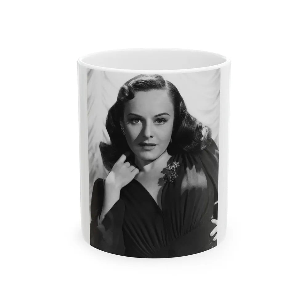 Paulette Goddard #137 (Vintage Female Icon) White Coffee Mug-11oz-Go Mug Yourself