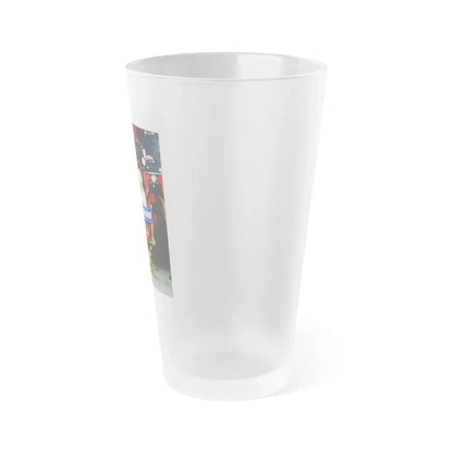 Paulette Goddard #138 (Vintage Female Icon) Frosted Pint Glass 16oz - Go Mug Yourself