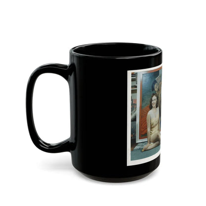 Paulette Goddard #142 (Vintage Female Icon) Black Coffee Mug-Go Mug Yourself