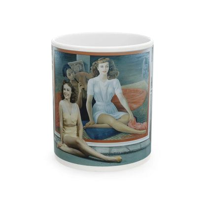 Paulette Goddard #142 (Vintage Female Icon) White Coffee Mug-11oz-Go Mug Yourself