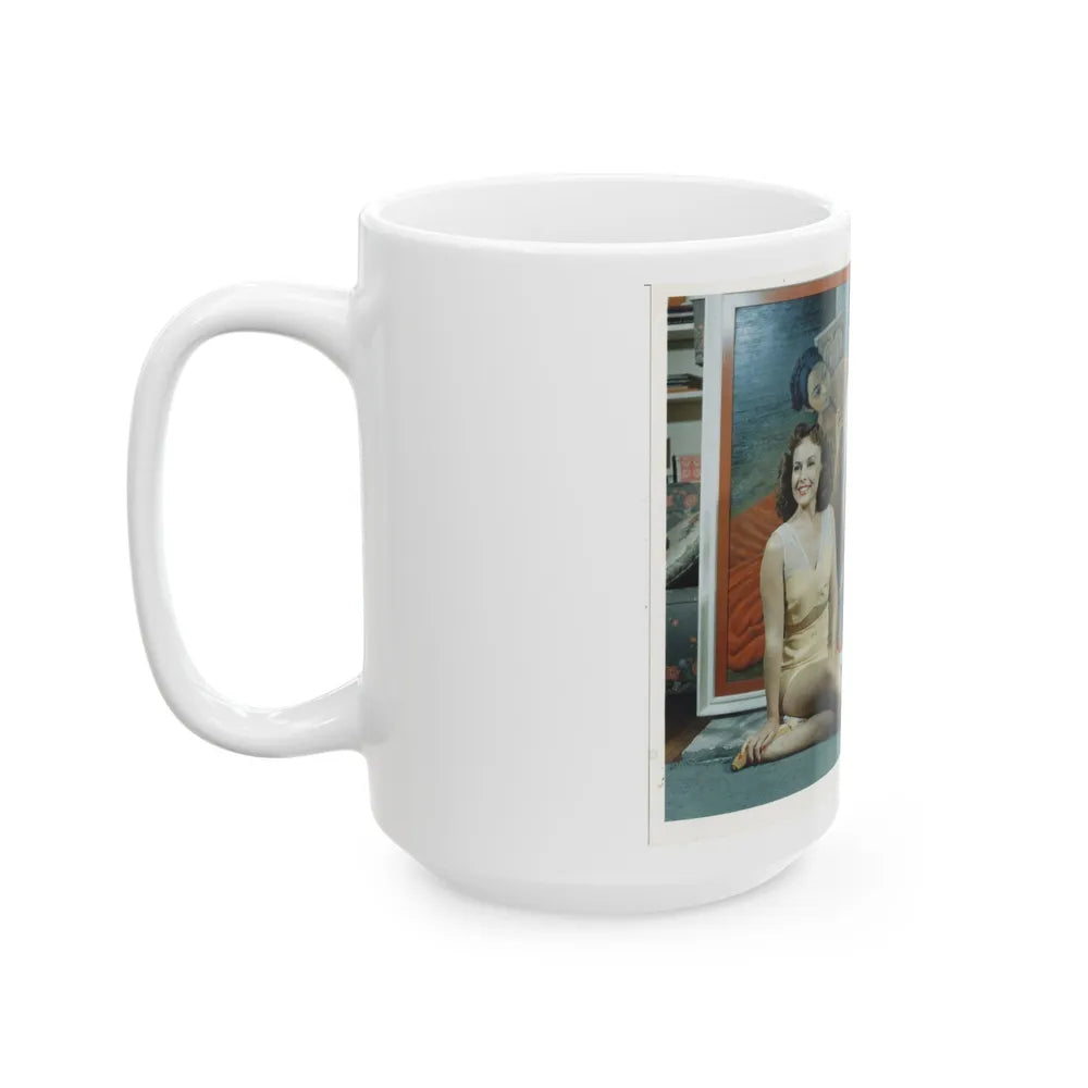 Paulette Goddard #142 (Vintage Female Icon) White Coffee Mug-Go Mug Yourself