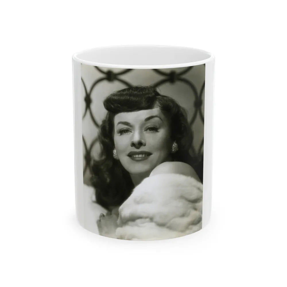 Paulette Goddard #151 (Vintage Female Icon) White Coffee Mug-11oz-Go Mug Yourself