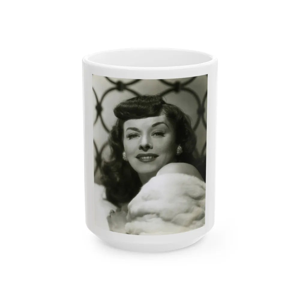 Paulette Goddard #151 (Vintage Female Icon) White Coffee Mug-15oz-Go Mug Yourself