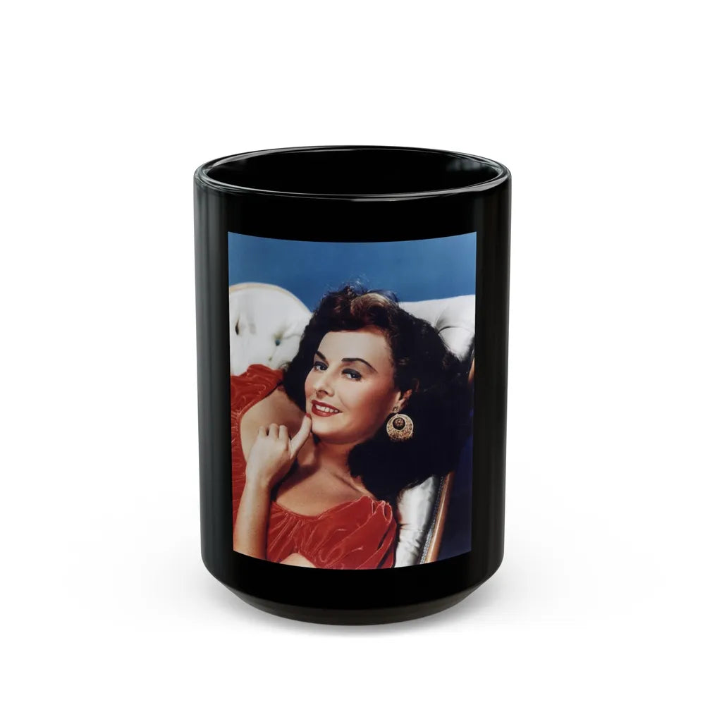 Paulette Goddard #152 (Vintage Female Icon) Black Coffee Mug-15oz-Go Mug Yourself