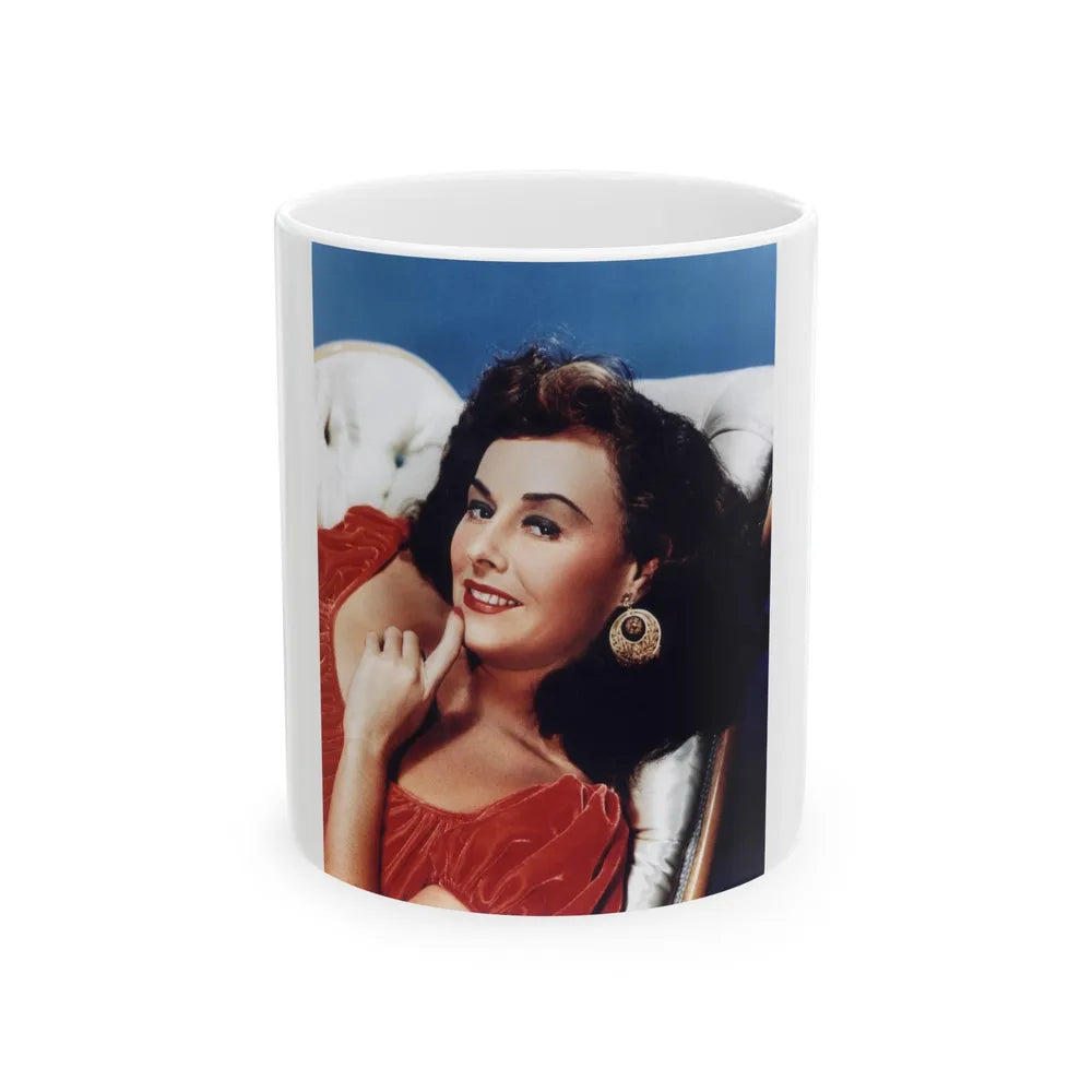 Paulette Goddard #152 (Vintage Female Icon) White Coffee Mug-11oz-Go Mug Yourself