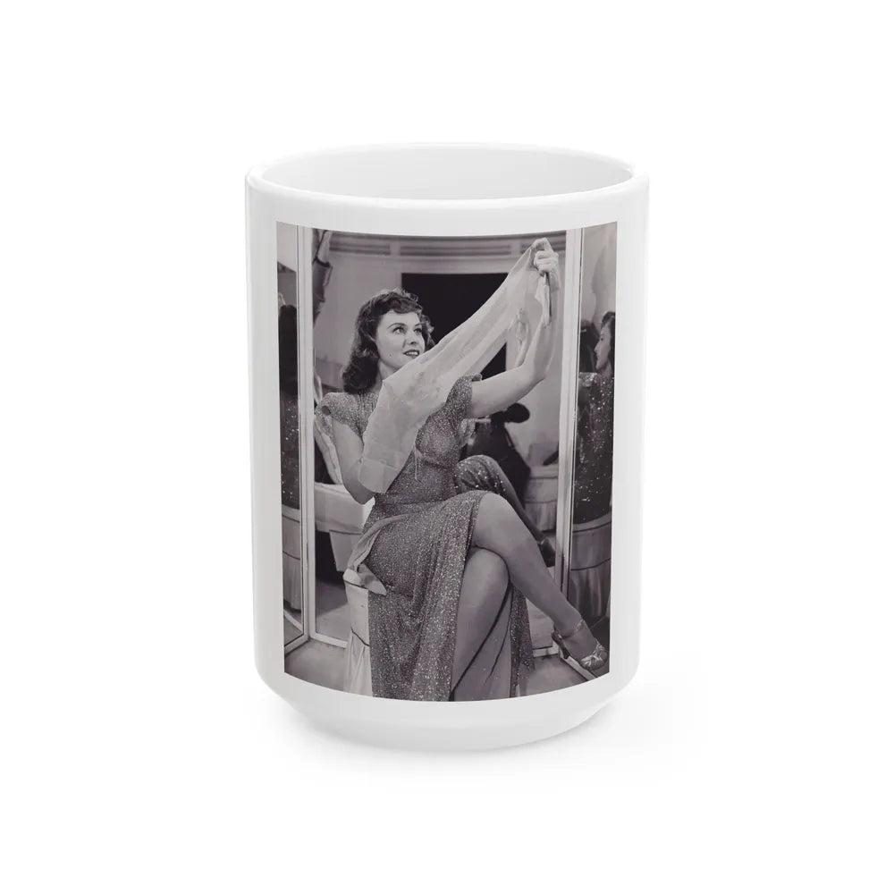 Paulette Goddard #155 (Vintage Female Icon) White Coffee Mug-15oz-Go Mug Yourself