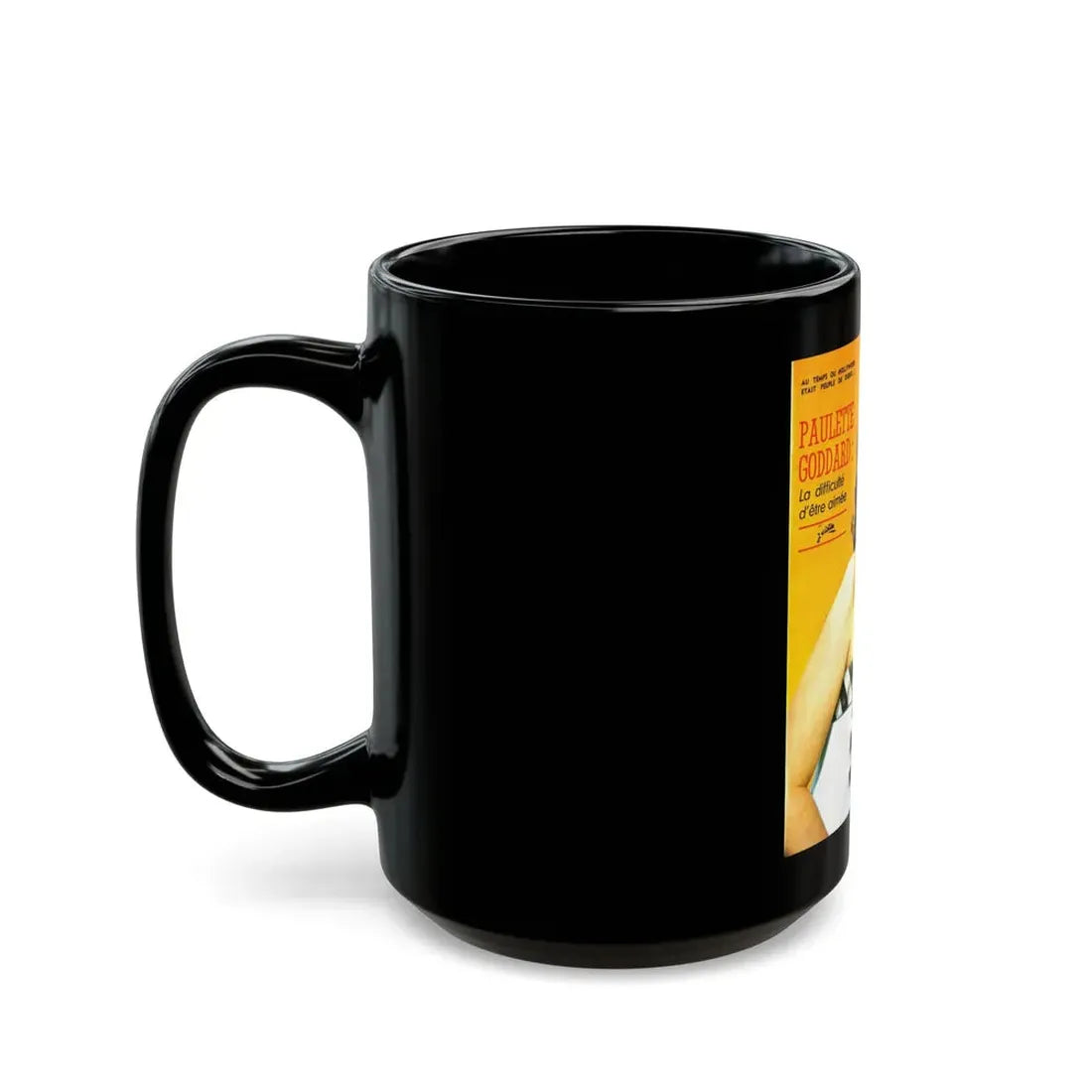 Paulette Goddard #156 - Mag. Cover (Vintage Female Icon) Black Coffee Mug - Go Mug Yourself