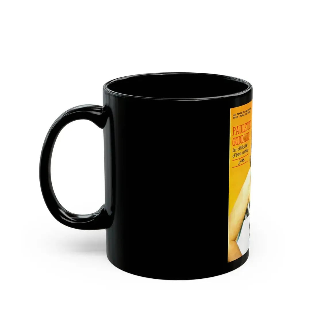 Paulette Goddard #156 - Mag. Cover (Vintage Female Icon) Black Coffee Mug - Go Mug Yourself