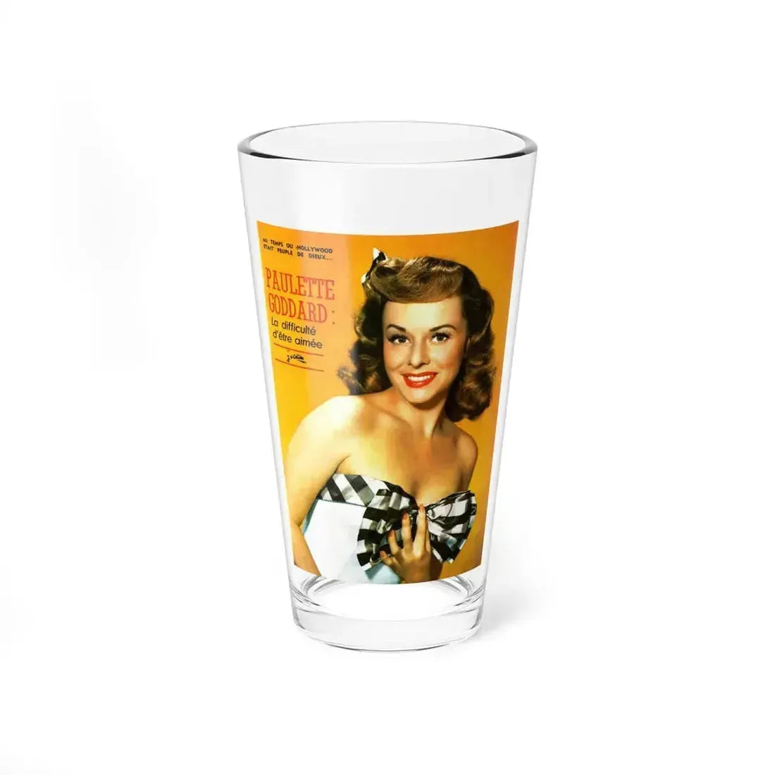Paulette Goddard #156 - Mag. Cover (Vintage Female Icon) Pint Glass 16oz 16oz - Go Mug Yourself