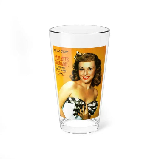 Paulette Goddard #156 - Mag. Cover (Vintage Female Icon) Pint Glass 16oz 16oz - Go Mug Yourself