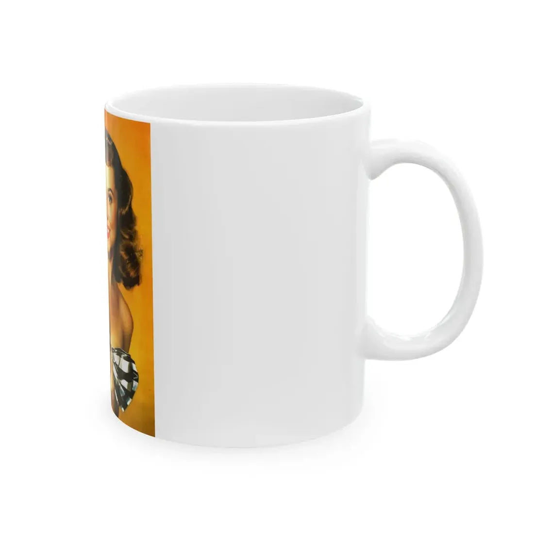 Paulette Goddard #156 - Mag. Cover (Vintage Female Icon) White Coffee Mug - Go Mug Yourself
