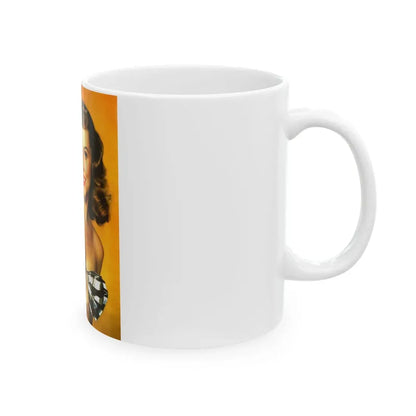 Paulette Goddard #156 - Mag. Cover (Vintage Female Icon) White Coffee Mug - Go Mug Yourself