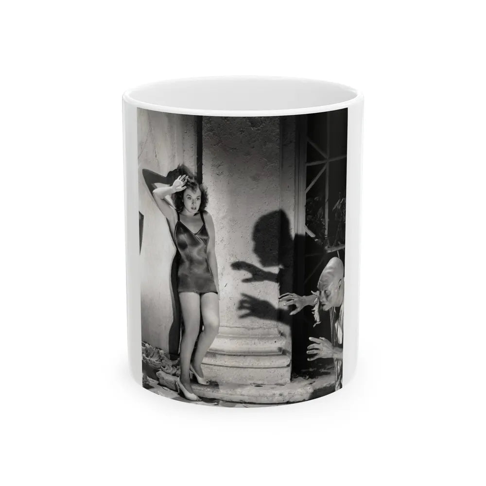 Paulette Goddard #161 (Vintage Female Icon) White Coffee Mug-11oz-Go Mug Yourself