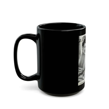 Paulette Goddard #162 - Shampoo Add (Vintage Female Icon) Black Coffee Mug - Go Mug Yourself
