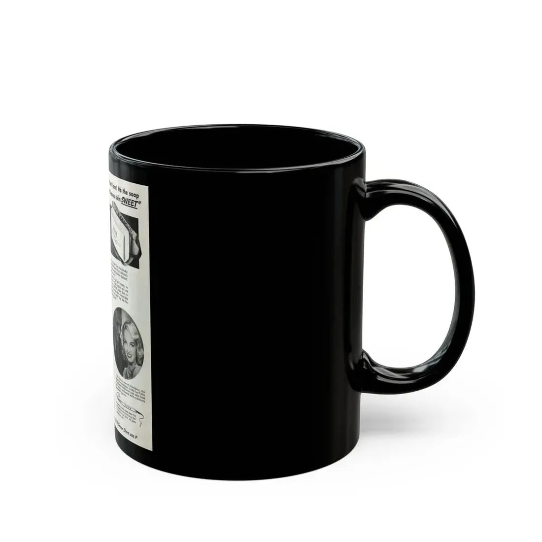 Paulette Goddard #162 - Shampoo Add (Vintage Female Icon) Black Coffee Mug - Go Mug Yourself