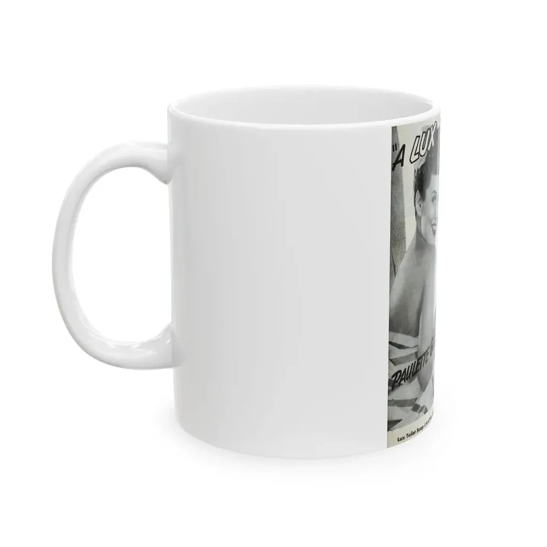 Paulette Goddard #162 - Shampoo Add (Vintage Female Icon) White Coffee Mug - Go Mug Yourself