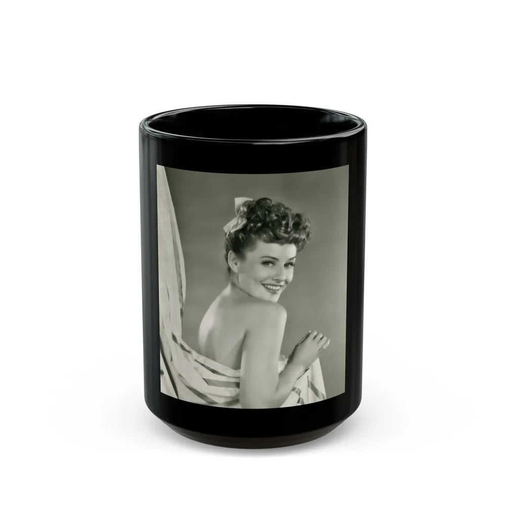 Paulette Goddard #163 (Vintage Female Icon) Black Coffee Mug-15oz-Go Mug Yourself