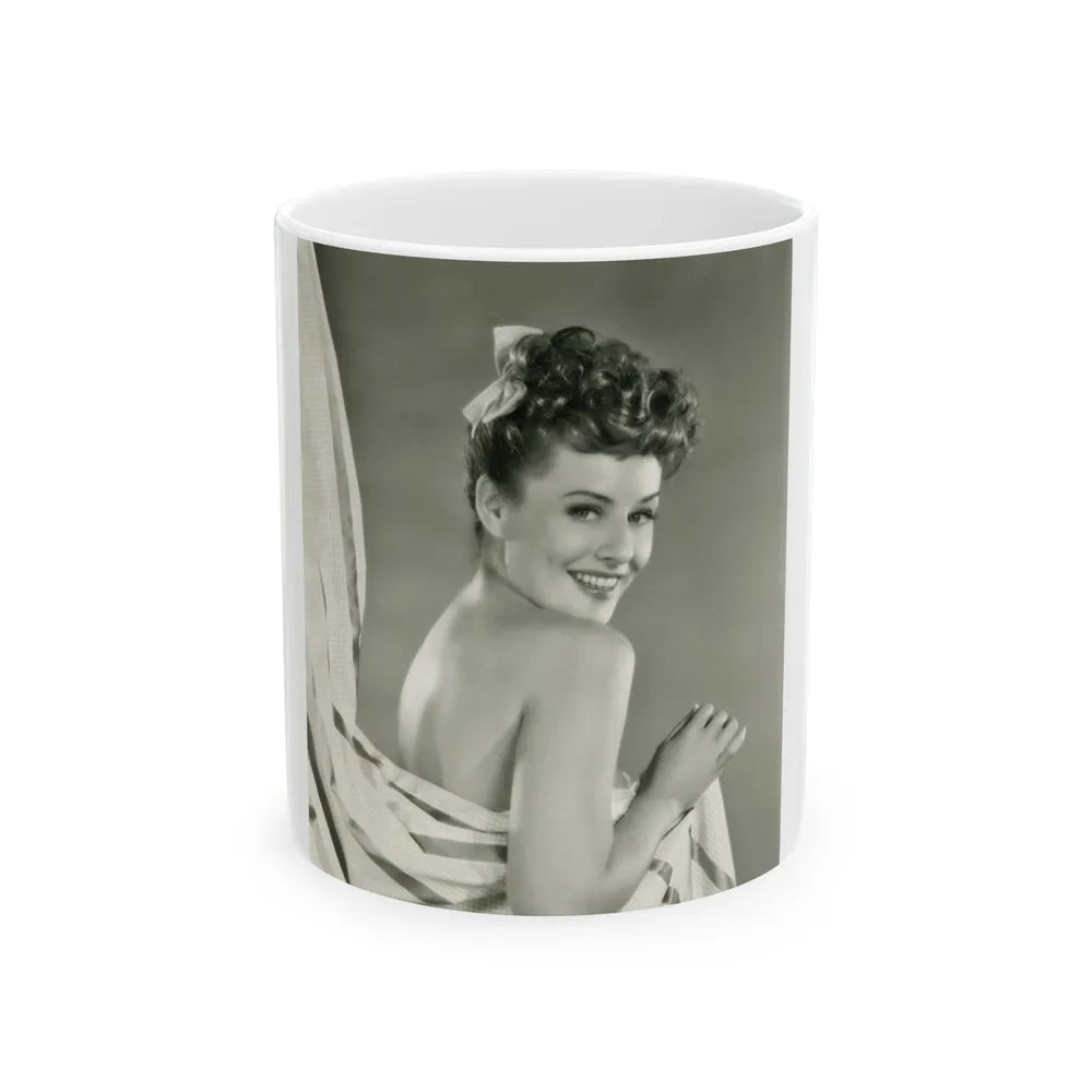 Paulette Goddard #163 (Vintage Female Icon) White Coffee Mug-11oz-Go Mug Yourself