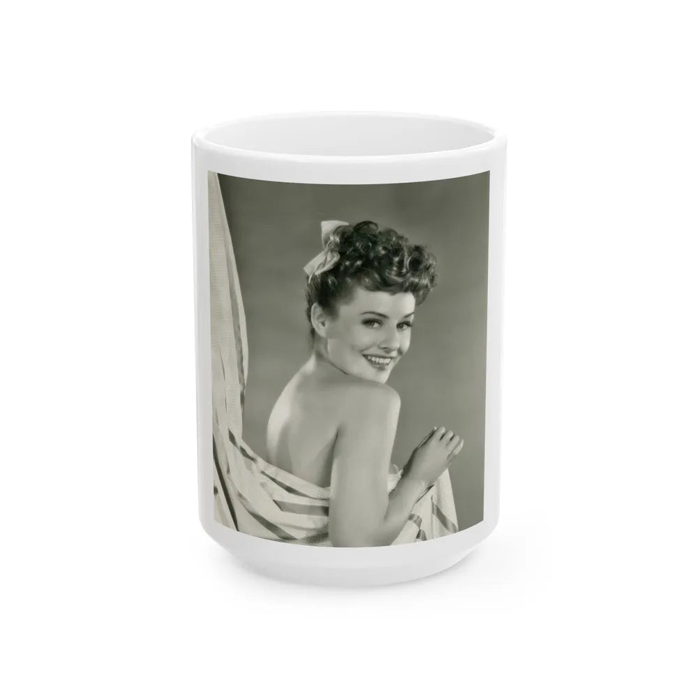 Paulette Goddard #163 (Vintage Female Icon) White Coffee Mug-15oz-Go Mug Yourself