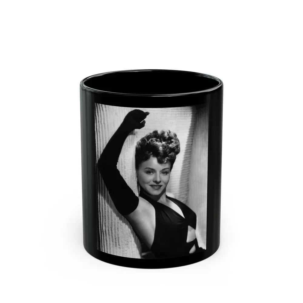 Paulette Goddard #166 (Vintage Female Icon) Black Coffee Mug-11oz-Go Mug Yourself