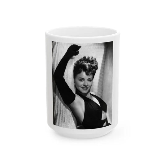 Paulette Goddard #166 (Vintage Female Icon) White Coffee Mug-15oz-Go Mug Yourself