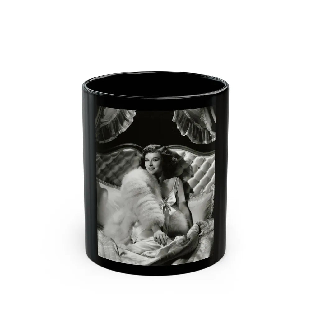 Paulette Goddard #167 (Vintage Female Icon) Black Coffee Mug-11oz-Go Mug Yourself