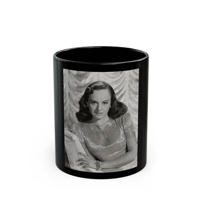 Paulette Goddard #168 (Vintage Female Icon) Black Coffee Mug-11oz-Go Mug Yourself