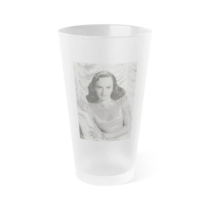 Paulette Goddard #168 (Vintage Female Icon) Frosted Pint Glass 16oz-16oz-Frosted-Go Mug Yourself