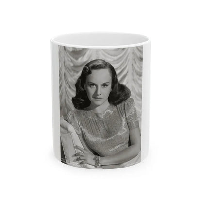 Paulette Goddard #168 (Vintage Female Icon) White Coffee Mug-11oz-Go Mug Yourself