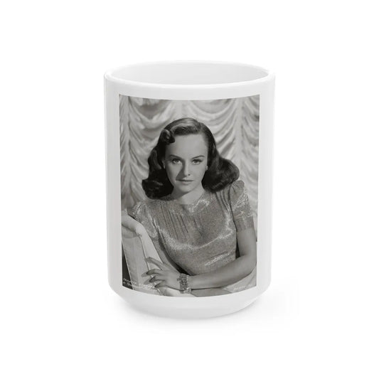 Paulette Goddard #168 (Vintage Female Icon) White Coffee Mug-15oz-Go Mug Yourself