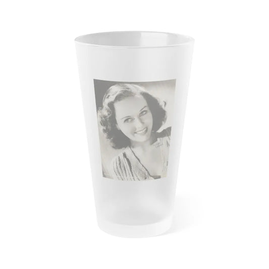 Paulette Goddard #169 (Vintage Female Icon) Frosted Pint Glass 16oz-16oz-Frosted-Go Mug Yourself