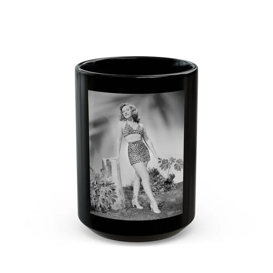 Paulette Goddard #181 (Vintage Female Icon) Black Coffee Mug-15oz-Go Mug Yourself