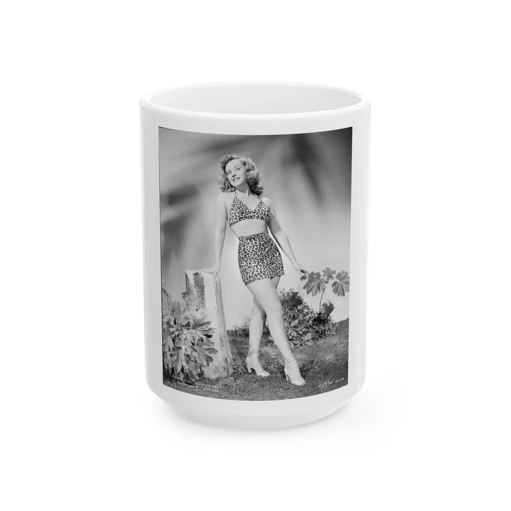 Paulette Goddard #181 (Vintage Female Icon) White Coffee Mug-15oz-Go Mug Yourself