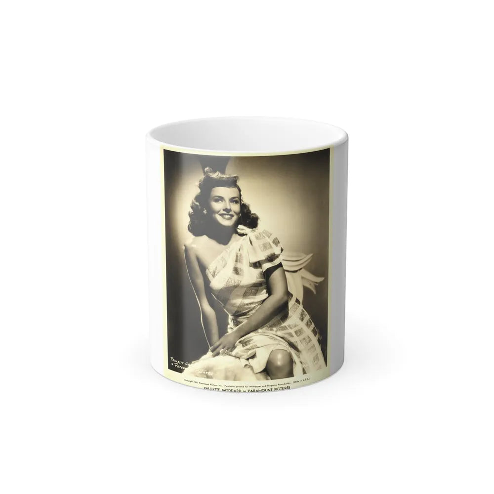 Paulette Goddard #183 (Vintage Female Icons) Color Changing Mug 11oz-11oz-Go Mug Yourself