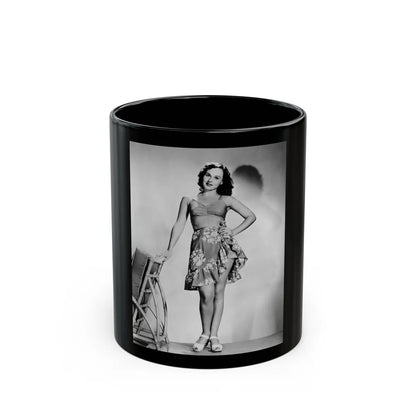 Paulette Goddard #185 (Vintage Female Icon) Black Coffee Mug-11oz-Go Mug Yourself