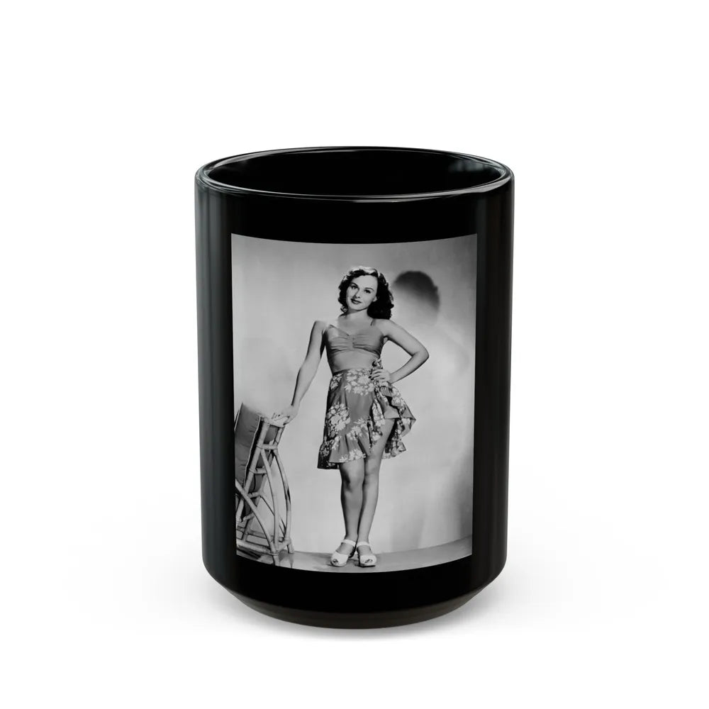 Paulette Goddard #185 (Vintage Female Icon) Black Coffee Mug-15oz-Go Mug Yourself