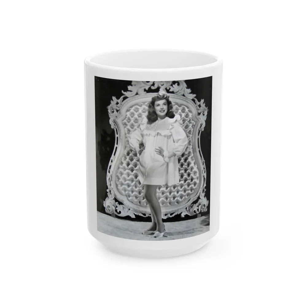 Paulette Goddard #186 (Vintage Female Icon) White Coffee Mug-15oz-Go Mug Yourself