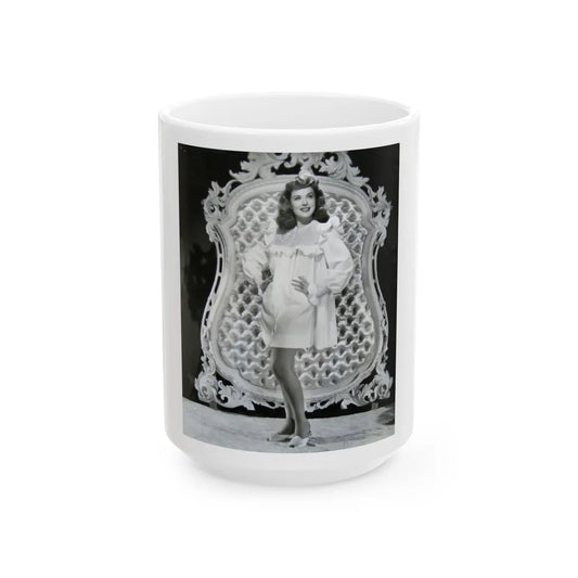 Paulette Goddard #186 (Vintage Female Icon) White Coffee Mug-15oz-Go Mug Yourself