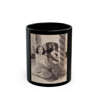 Paulette Goddard #187 (Vintage Female Icon) Black Coffee Mug-11oz-Go Mug Yourself