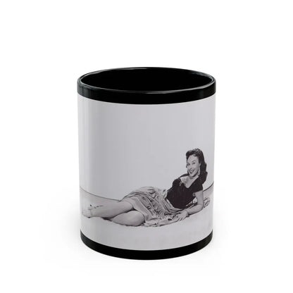 Paulette Goddard #188 (Vintage Female Icon) Black Coffee Mug-11oz-Go Mug Yourself