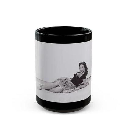 Paulette Goddard #188 (Vintage Female Icon) Black Coffee Mug-15oz-Go Mug Yourself