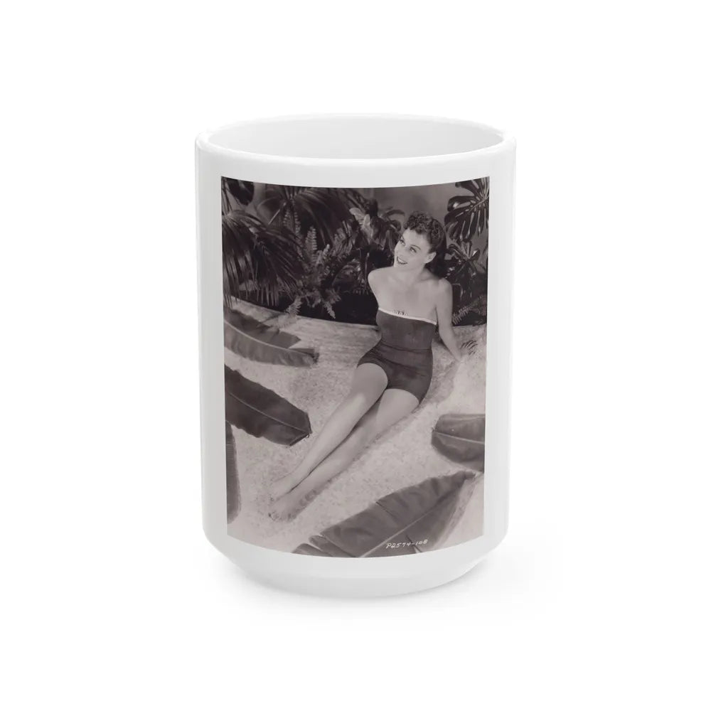 Paulette Goddard #190 (Vintage Female Icon) White Coffee Mug-15oz-Go Mug Yourself