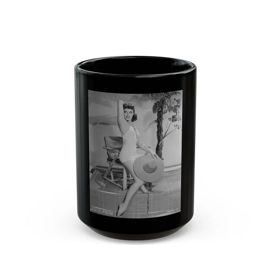 Paulette Goddard #192 (Vintage Female Icon) Black Coffee Mug-15oz-Go Mug Yourself