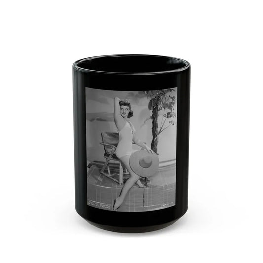 Paulette Goddard #192 (Vintage Female Icon) Black Coffee Mug 15oz - Go Mug Yourself